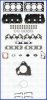 KIA 0K55810270B Full Gasket Set, engine